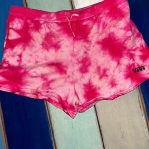 Vintage Van's Tie Dye Pink Cotton Shorts
